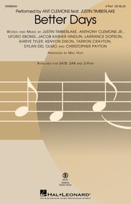 cover Better Days Two-Part choral sheet music cover